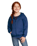 Hoodies zippés pour enfants 50/50 Coton-polyester 13,3 oz | Gildan 18600B
