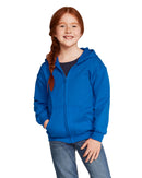 Hoodies zippés pour enfants 50/50 Coton-polyester 13,3 oz | Gildan 18600B