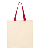 Tote Bag Contrast Handles 12L | Q-Tees QTB6000