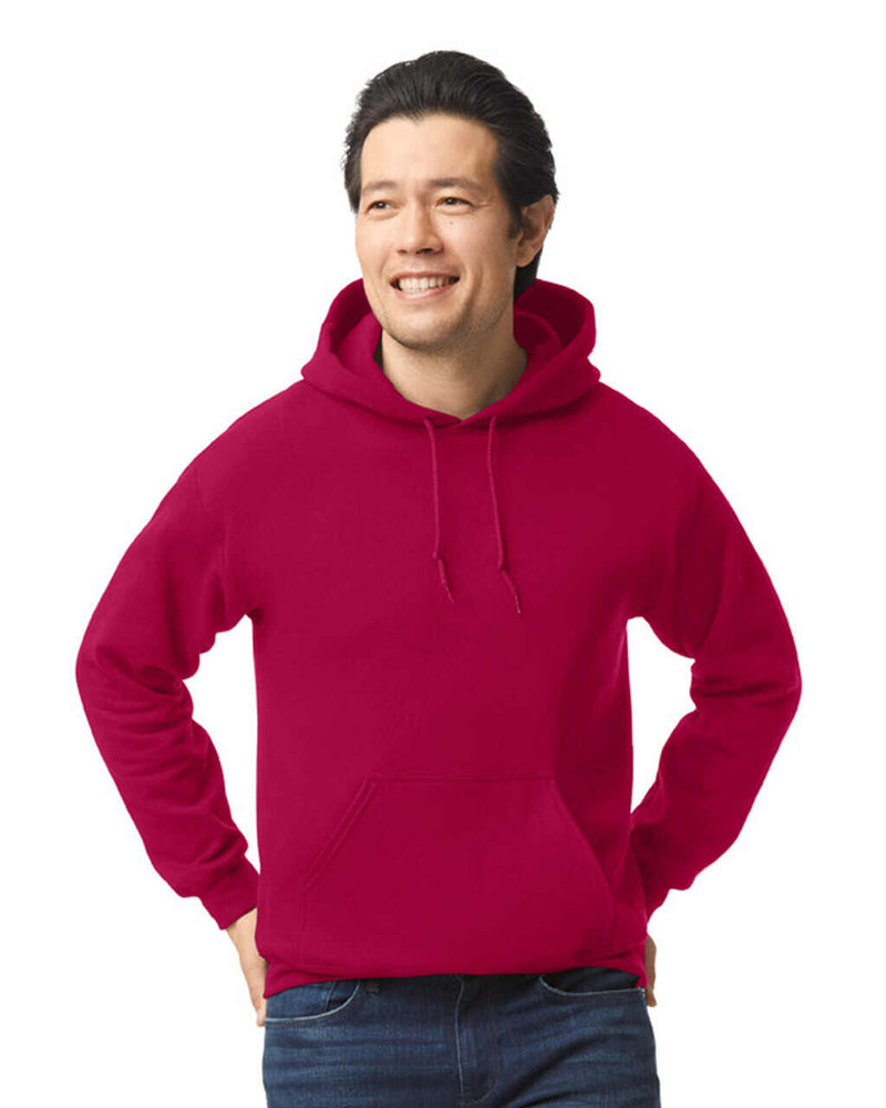 Heavy Blend Hooded Pullover Sweatshirt - 50/50 Cotton Polyester Orange Large