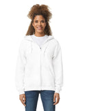 Hoodies zippés vierge 50/50 Coton-polyester 13,3 oz  | Gildan 18600