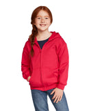 Hoodies zippés pour enfants 50/50 Coton-polyester 13,3 oz | Gildan 18600B