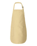 Aprons Mid Length With Pockets | Q-Tees Q4350