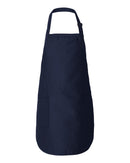Aprons Mid Length With Pockets | Q-Tees Q4350