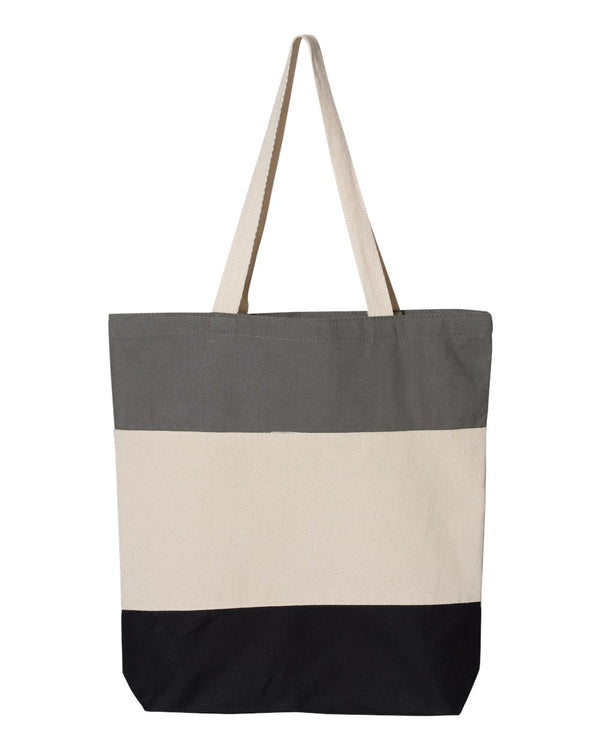 Blank Tri-Colour Tote Bags 11L | Q-Tees Q125900