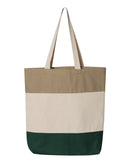 Blank Tri-Colour Tote Bags 11L | Q-Tees Q125900