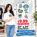 Premium DTF Transfer Sheet – 22" x 24"