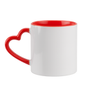 Tasses à poignée en forme de coeur 11oz. | Sublimation