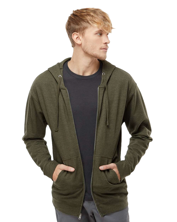 Zip-Up Hoodies 80/20 Cotton-Polyester 14.1 oz | Independent Trading Co. SS4500Z
